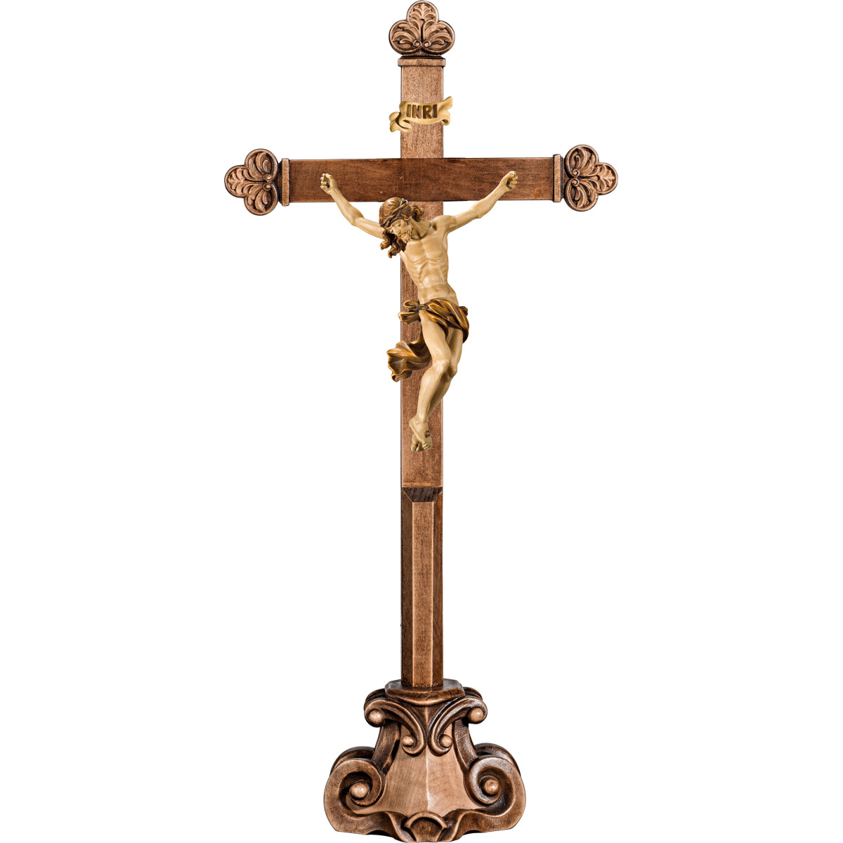 Corpus Baroque on cross baroque on pedestal
