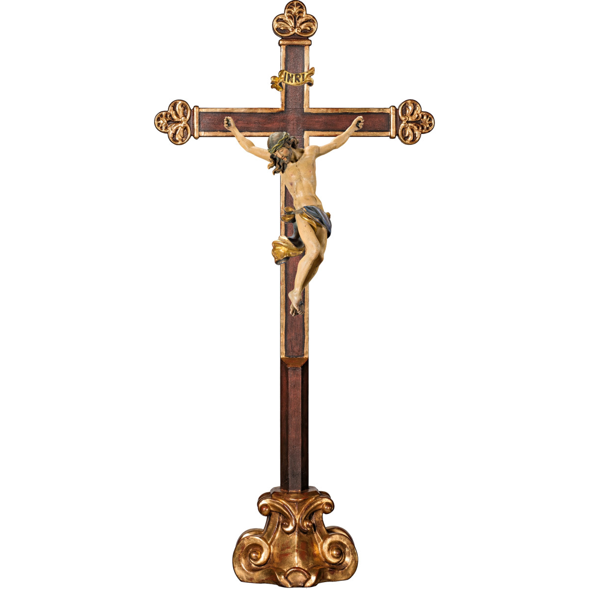 Corpus Baroque on cross baroque on pedestal