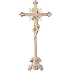 Corpus Baroque on cross baroque with rays on pedestal