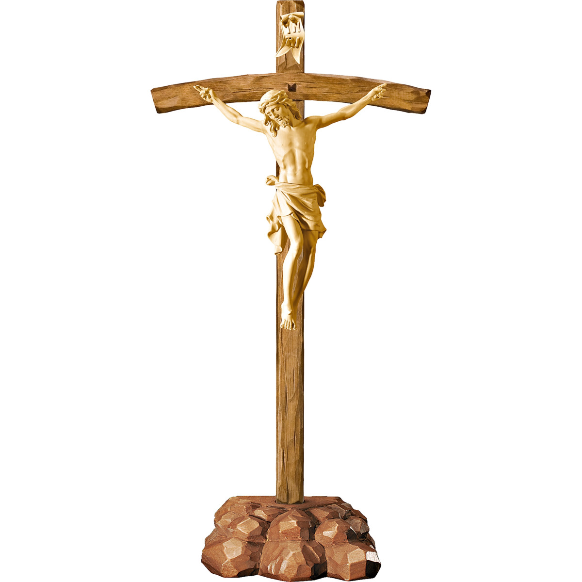 Cristo Pisa em pedestal