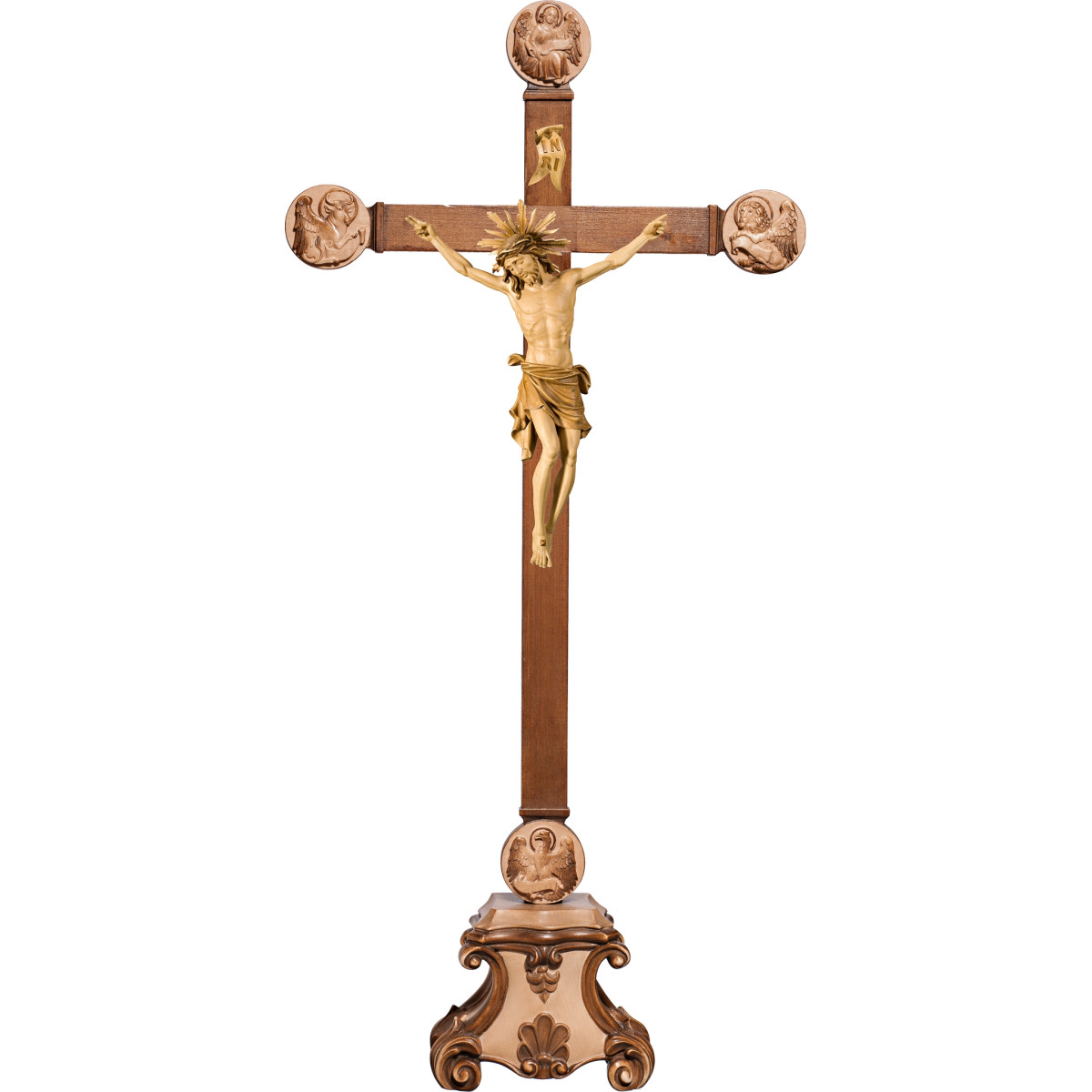 Cristo Pisa su piedistallo con Evangelisti