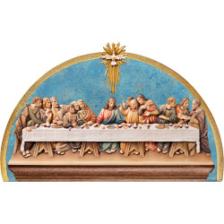 Letztes Abendmahl Relief für die Wand mit Hintergrund