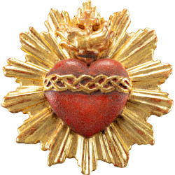 Sacrado Coração de Jesus com auréola