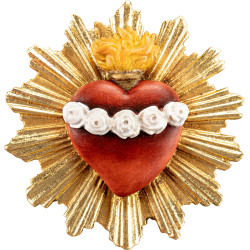 Sacrado Corazón de María con aureola