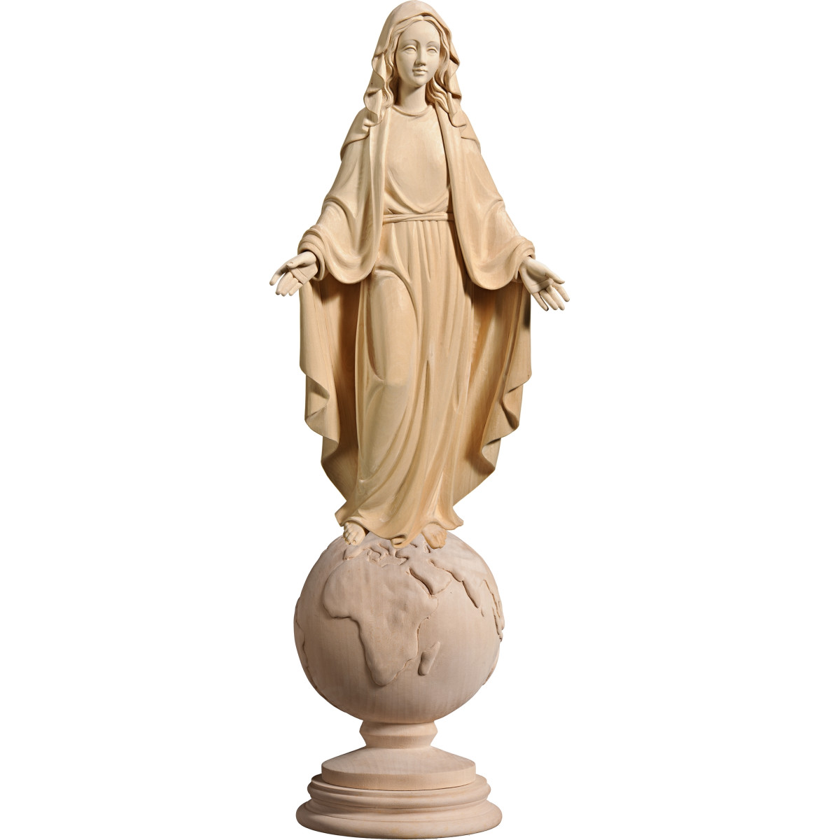 Blessed Virgin on globe