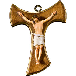 Cristo Pisa en cruz de Tau