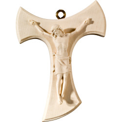 Cristo Pisa em cruz de Tau