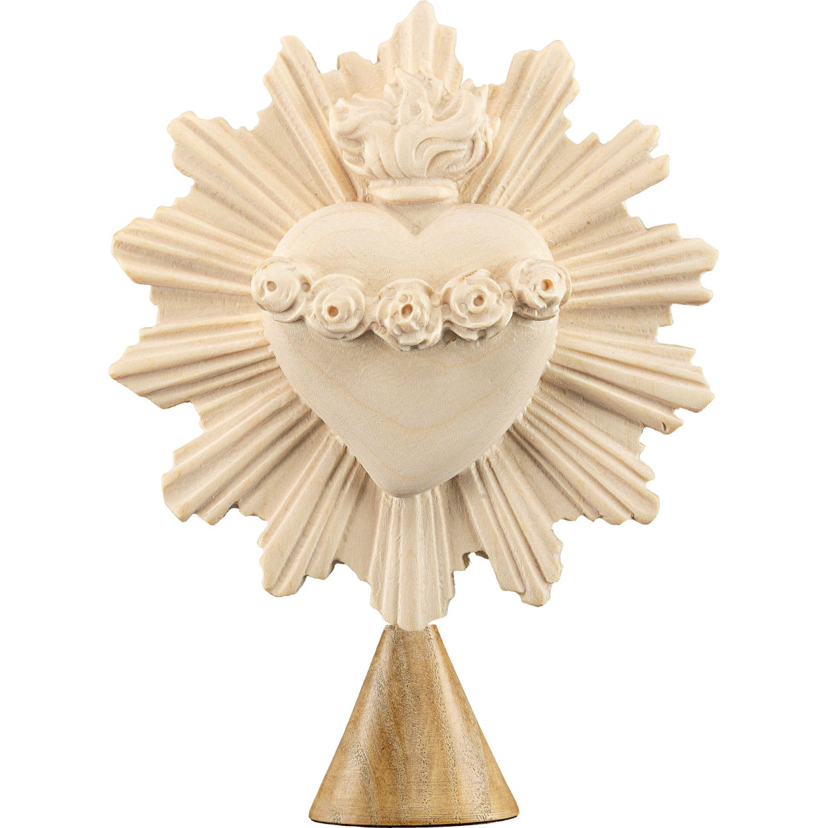 Sacrado Coração de Maria sobre peanha em forma de cone