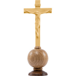 Christ modern ROMA on cross on globe simple