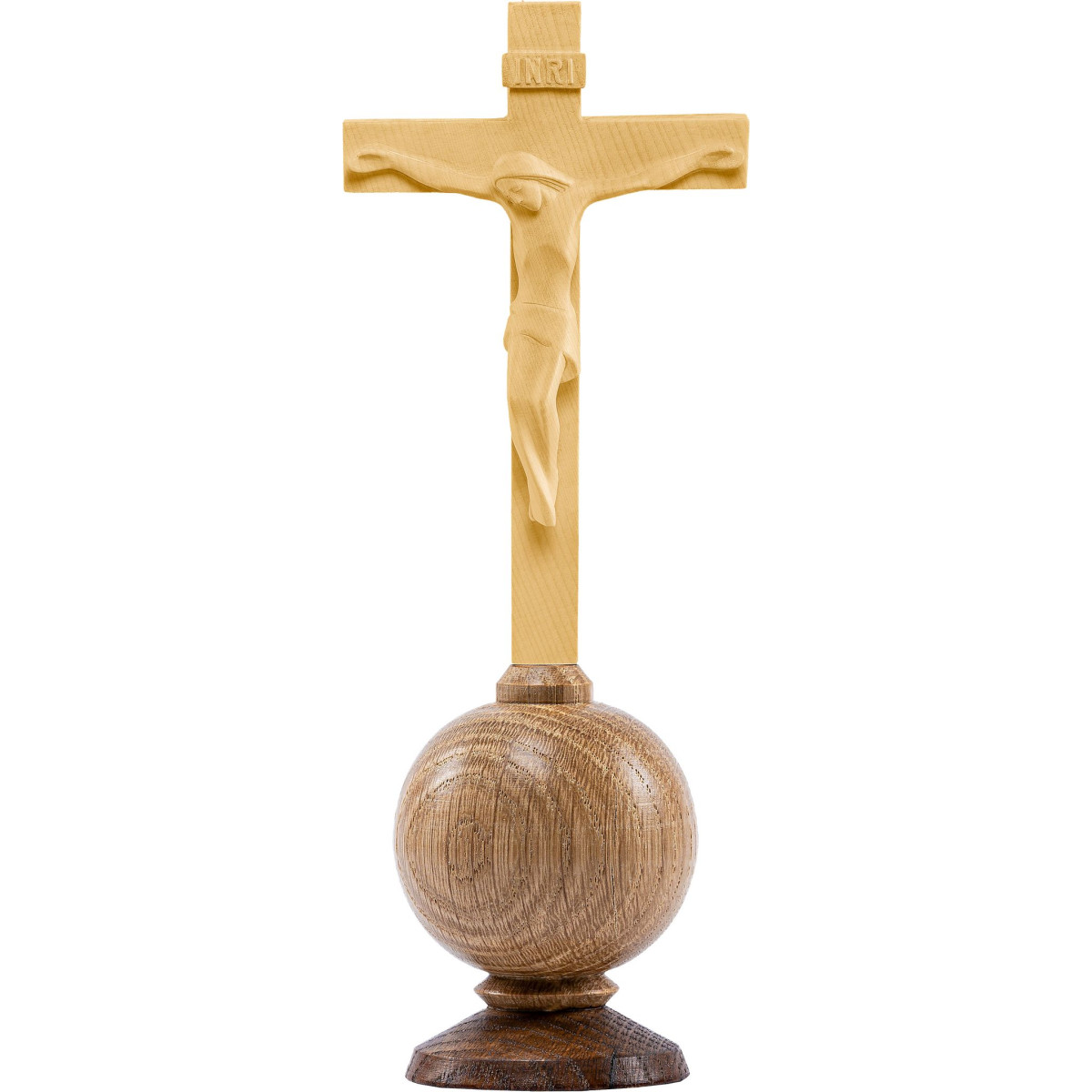 Christ modern ROMA on cross on globe simple