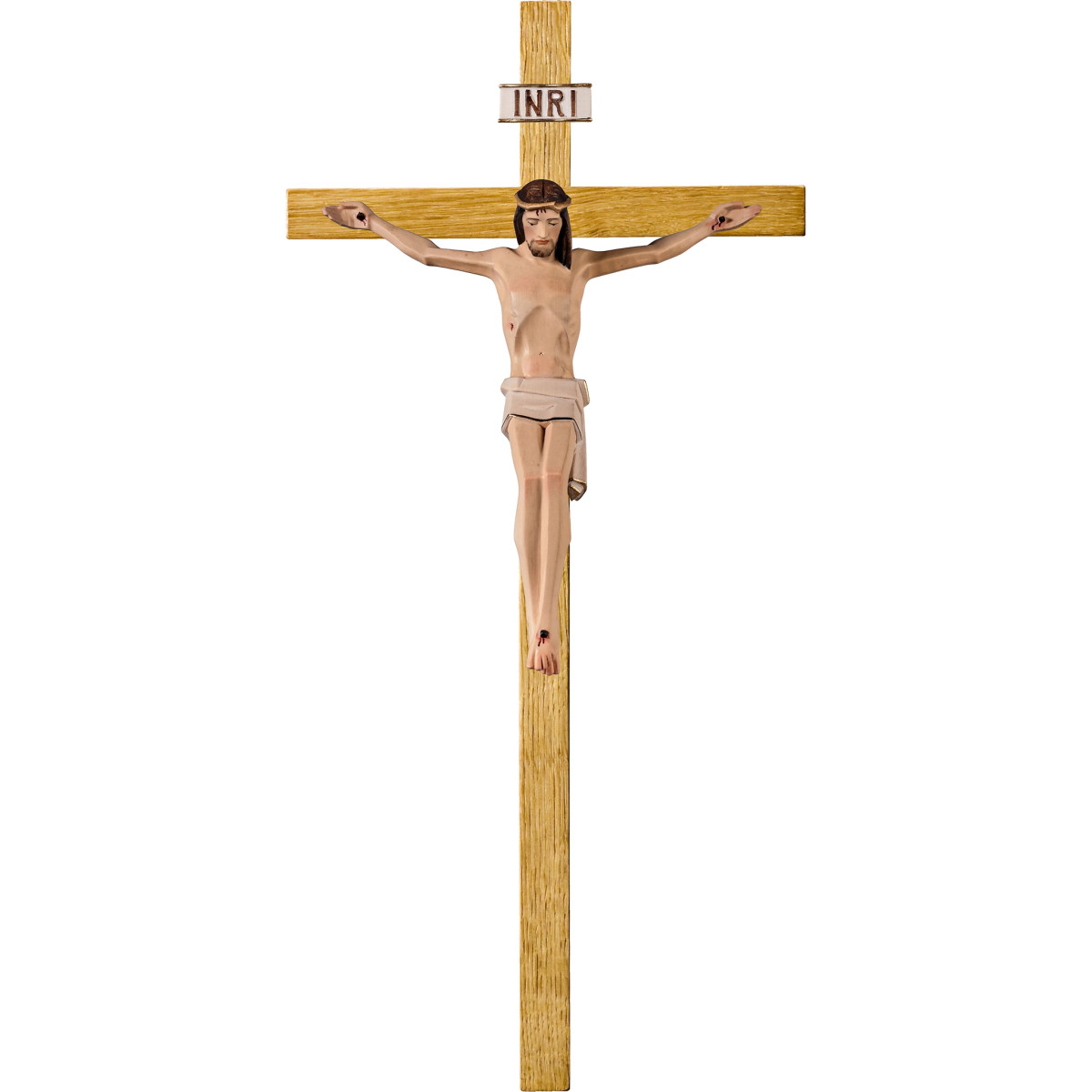 Christ modern LUCA on oak cross