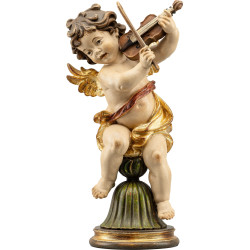 Putto Bergland con violino su piedistallo