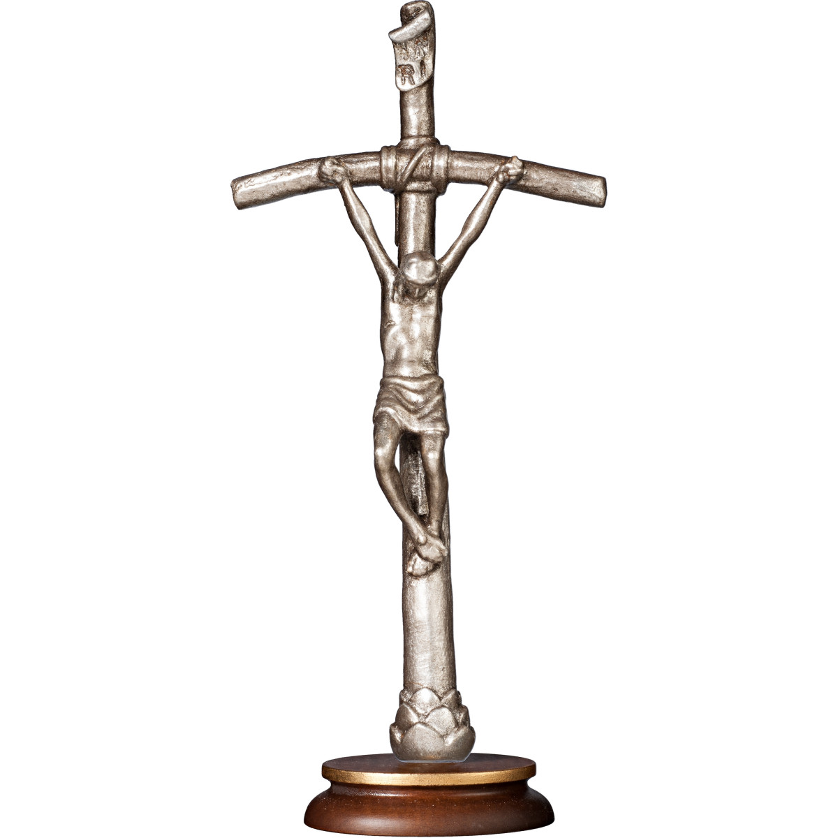Crucifijo San Juan Pablo II en pedestal