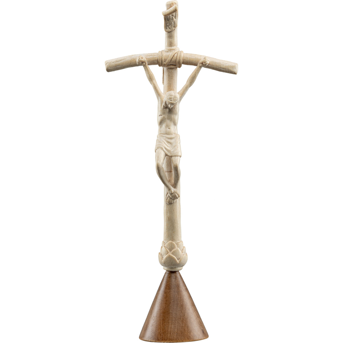 Crucifijo San Juan Pablo II en pedestal