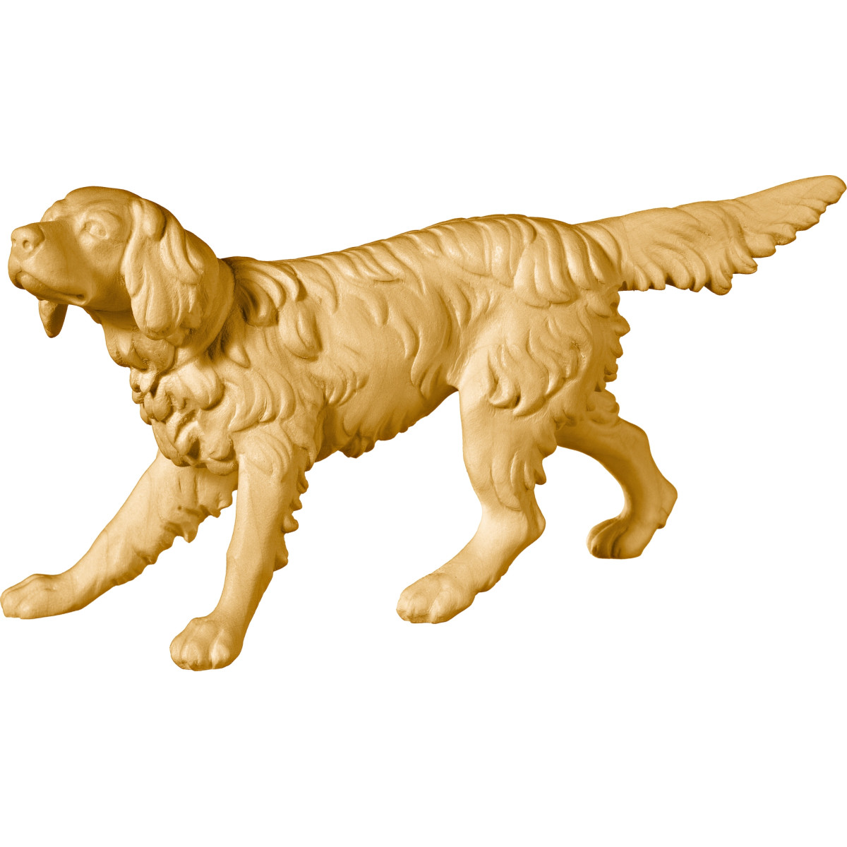 English Setter wooden sculpture