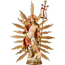 Resurrection of Christ with ray-corona