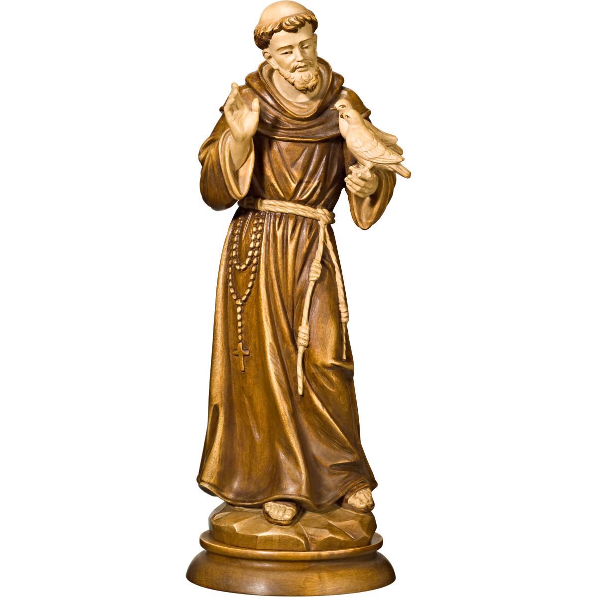 Hl. Franz von Assisi Holzstatue | Bergland Shop