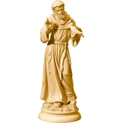 Statua di San Francesco d’Assisi in legno | Bergland Shop