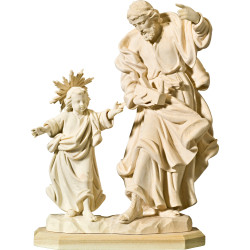 Hl. Josef mit Jesuskind aus Holz | Bergland