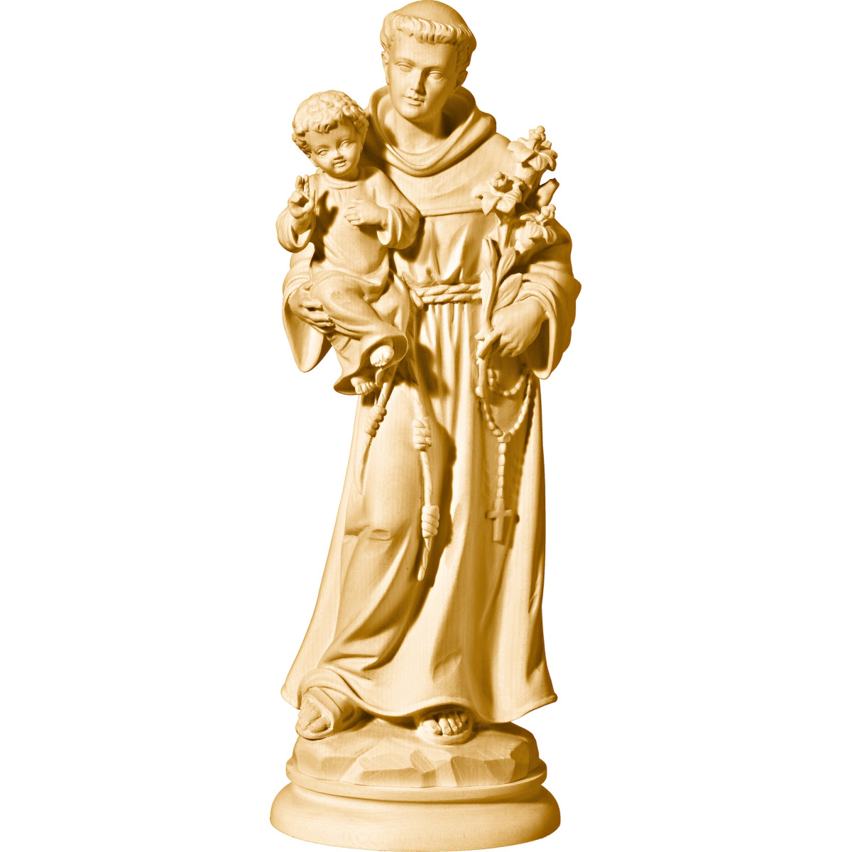 S. Antonio da Padova in legno scolpito a mano | Bergland Shop