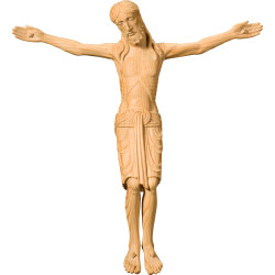 Romanischer Christus aus Holz | Sakrale Kunst