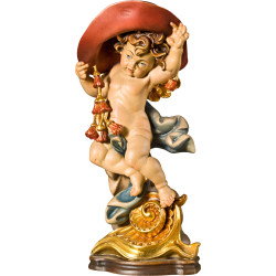 Cardinal angel on pedestal