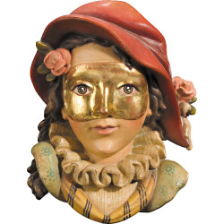 Colombina Maske aus Holz | Bergland