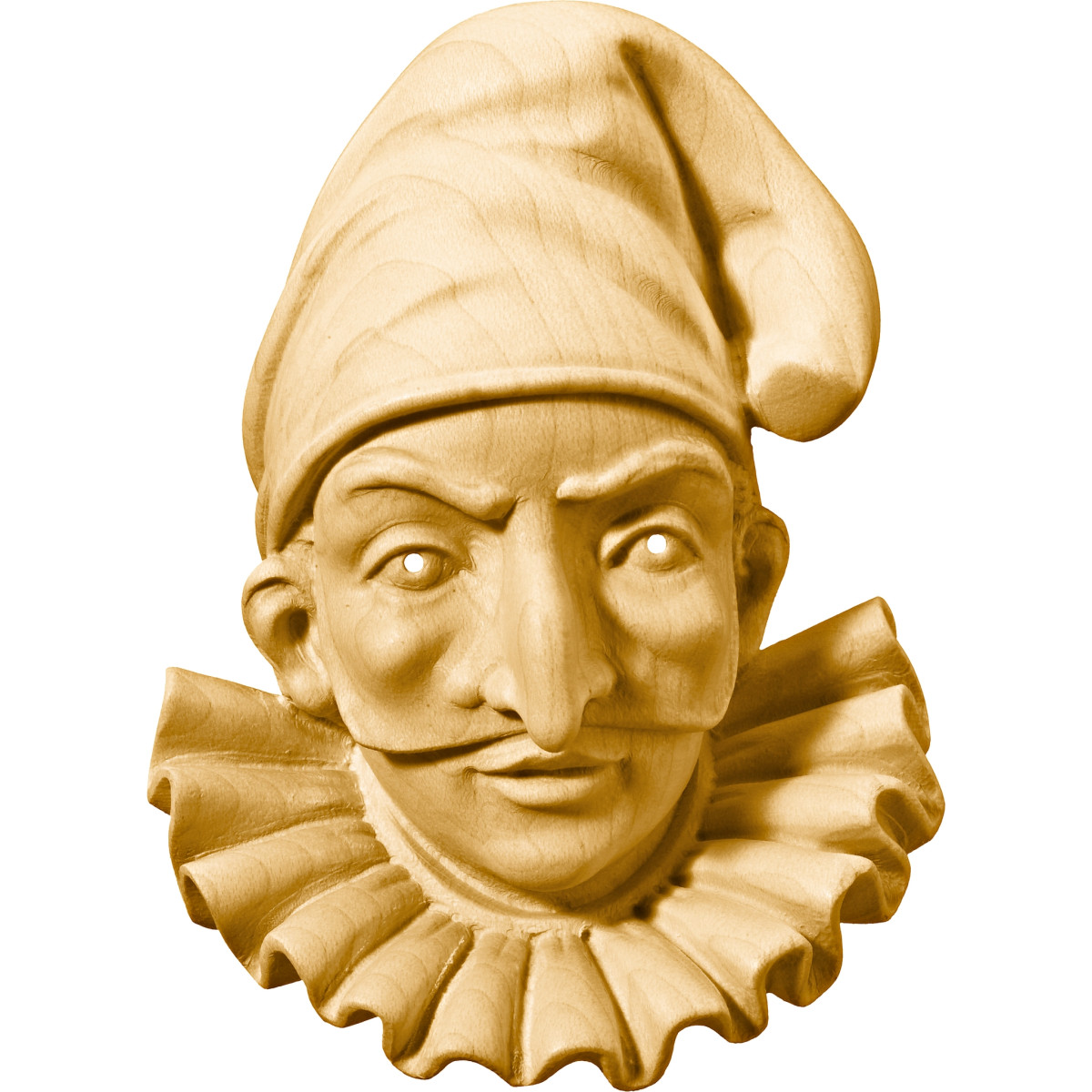 Maschera Pulcinella in legno | Bergland