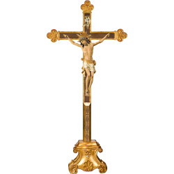Corpus Pisa on cross baroque on pedestal