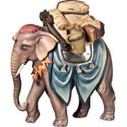 Elefante com cela