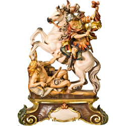 São Martinho a cavalo com pedestal