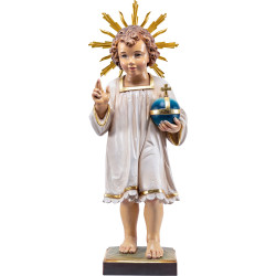 Jesus Child standing with aureole
