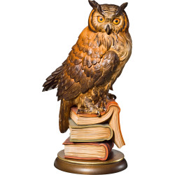 Coruja sobre três livros | Bergland