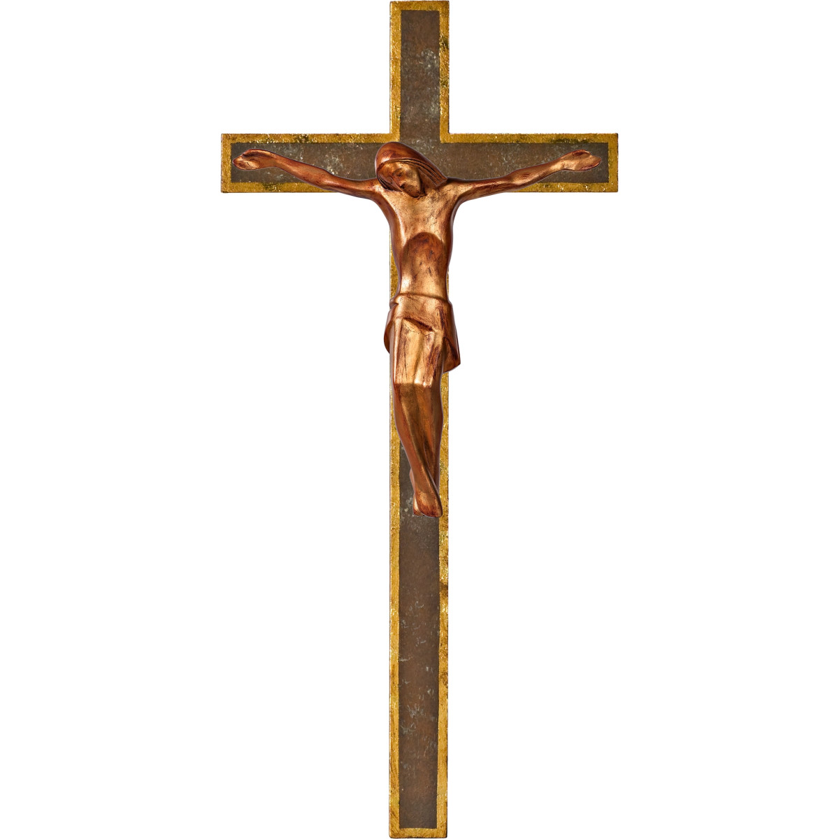 Cristo moderno ROMA en cruz simple ancha
