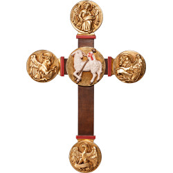 Croce con Agnello Pasquale e Evangelisti