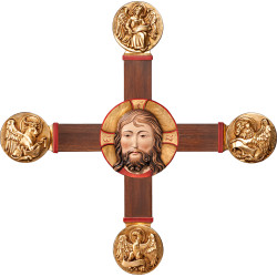 Cruz com Evangelistas e Cabeça de Cristo