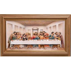 A Última Ceia – Relevos em madeira inspirados em Leonardo da Vinci