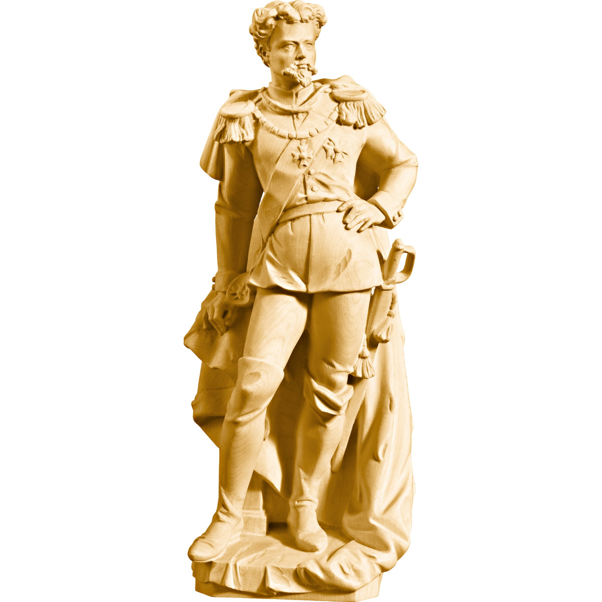 King Ludwig II of Bavaria statue in wood | Bergland