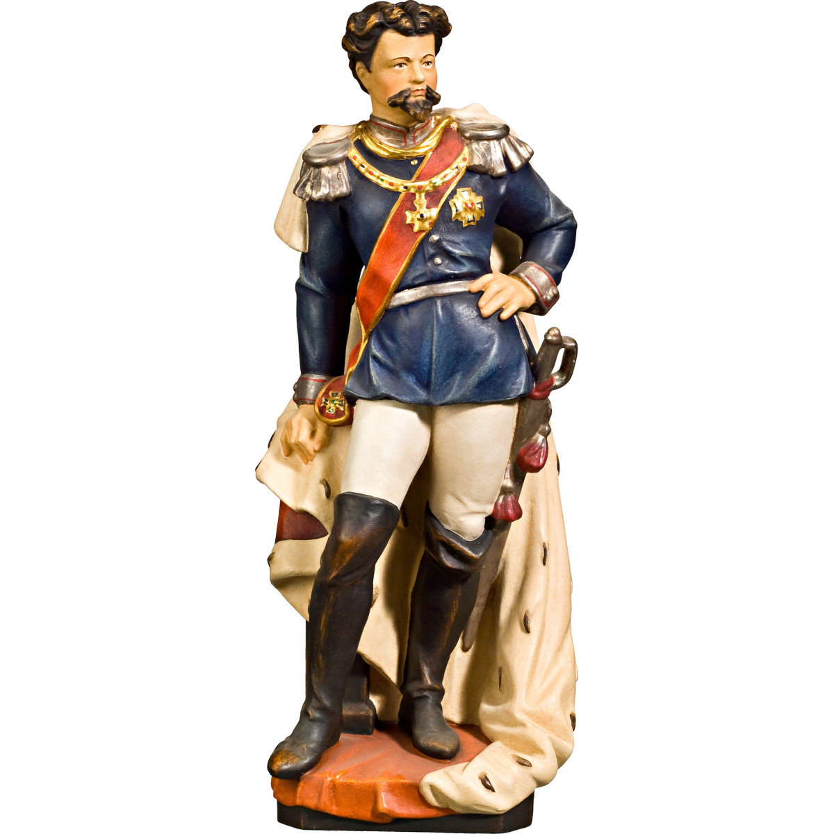 King Ludwig II of Bavaria statue in wood | Bergland