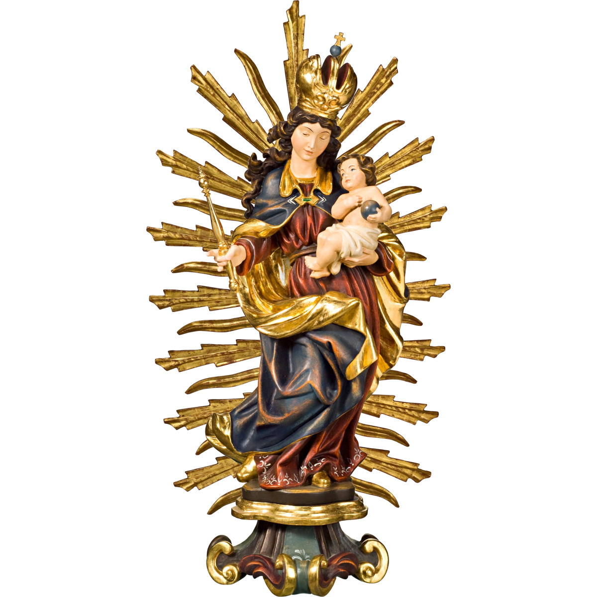 Virgen Barroca con Resplandor | Bergland