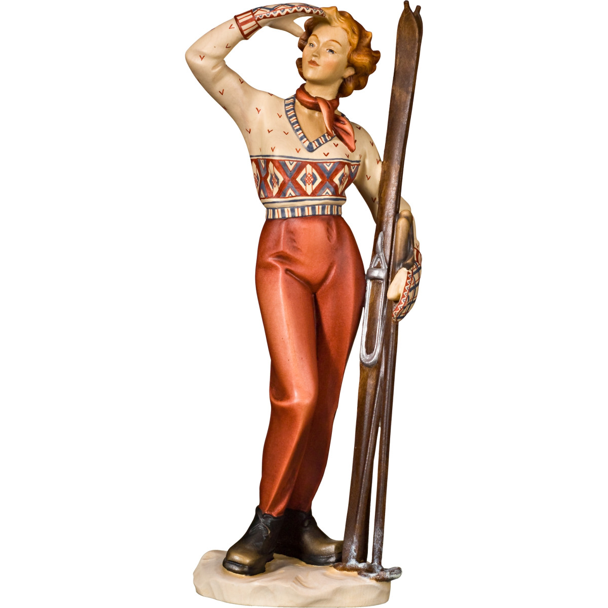 Sciatrice in legno scolpito | Bergland