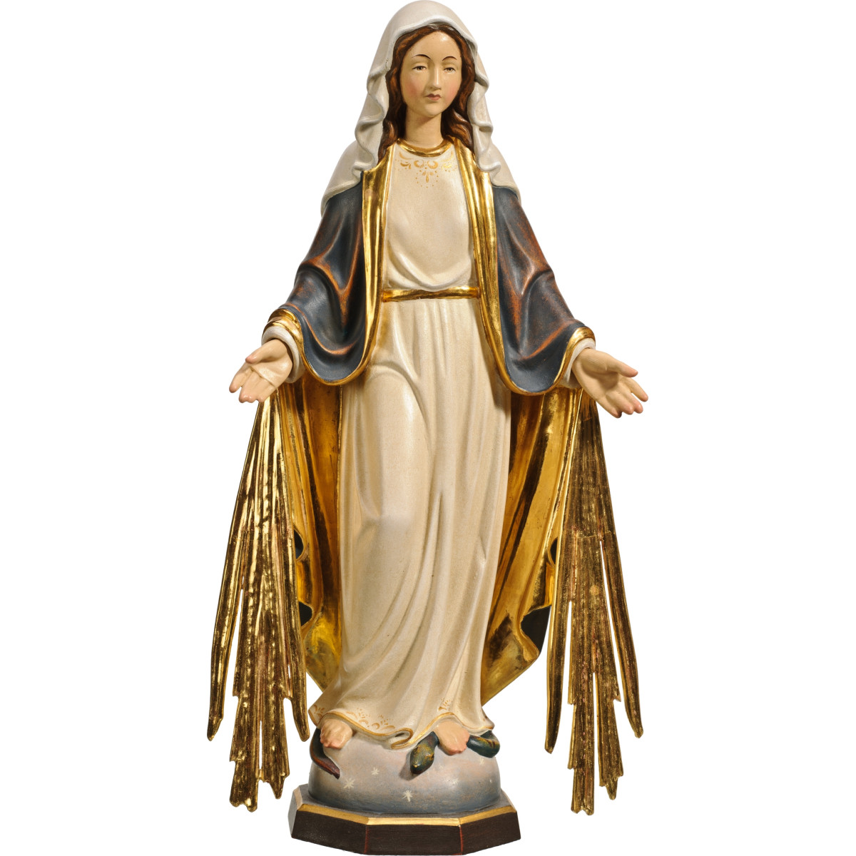 Virgem Milagrosa em madeira | Bergland