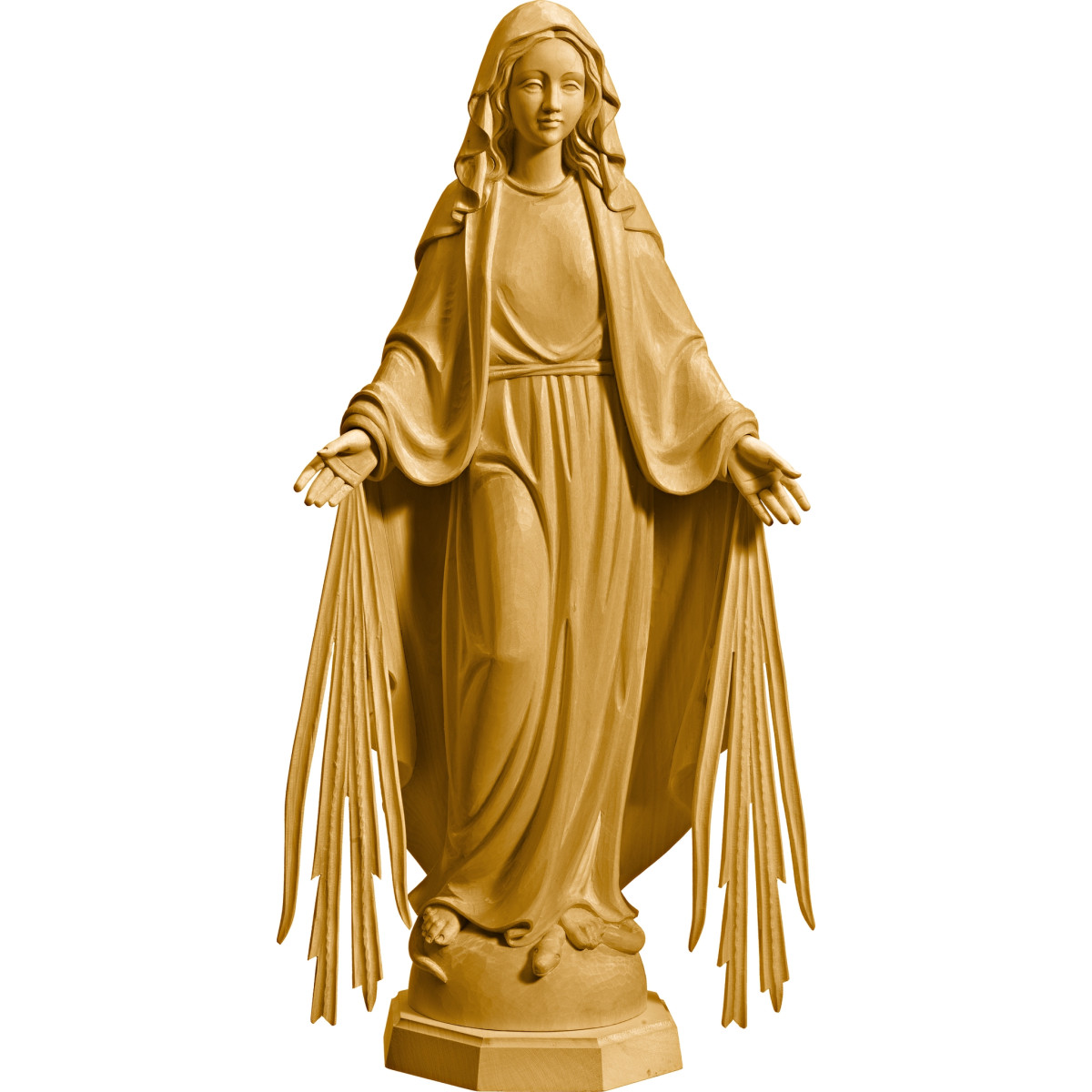 Virgem Milagrosa em madeira | Bergland