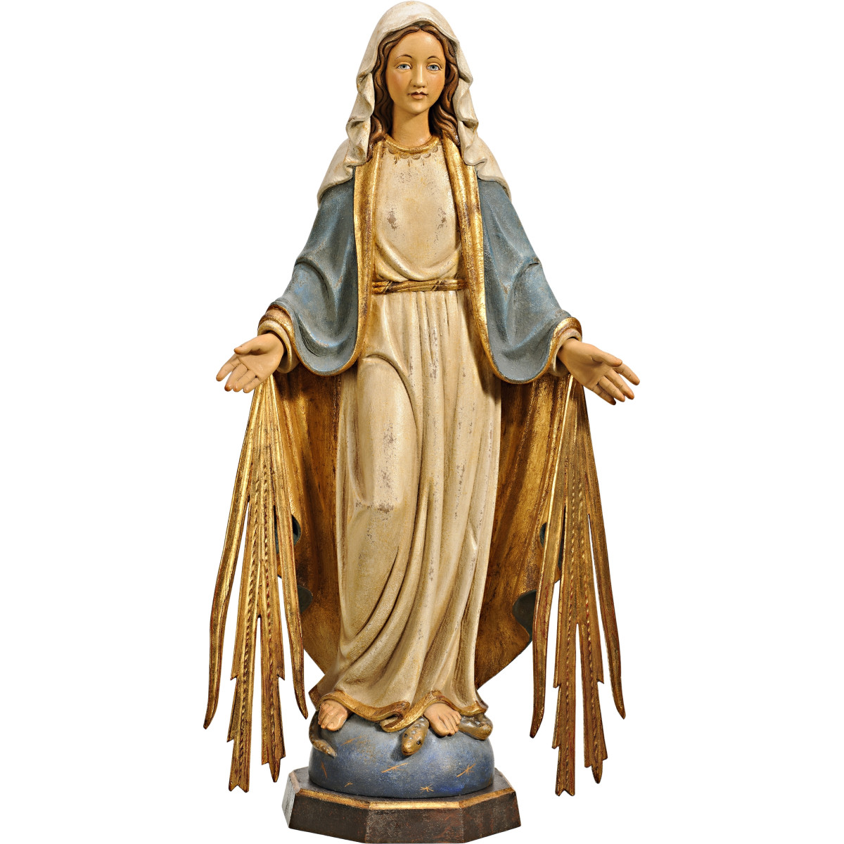 Virgem Milagrosa em madeira | Bergland