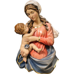 Madonna Dolomitas Relieve en Madera | Bergland
