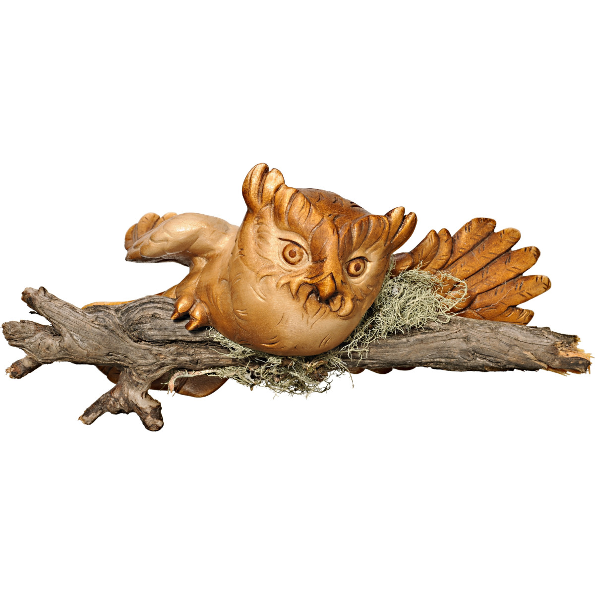 Flying Owl on Branch Wall Sculpture | Bergland