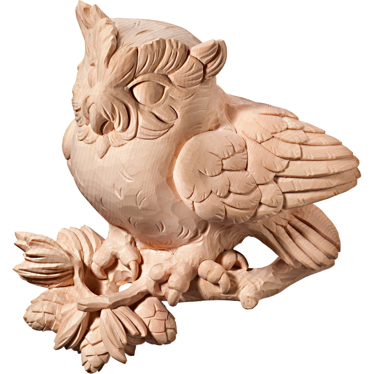Owl on Branch Wall Sculpture | Bergland
