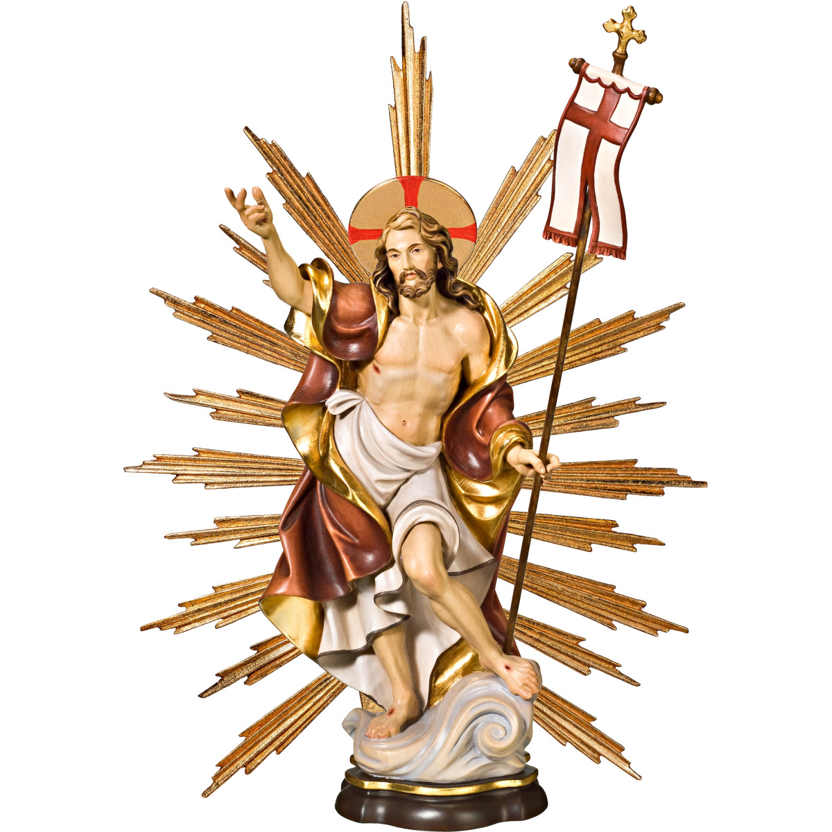 Resurrection of Christ with ray-corona