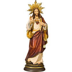 Esculturas do Sagrado Coração de Jesus em madeira – Arte sacra