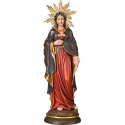 Esculturas del Corazón Inmaculado de María – Arte religioso alpino en madera